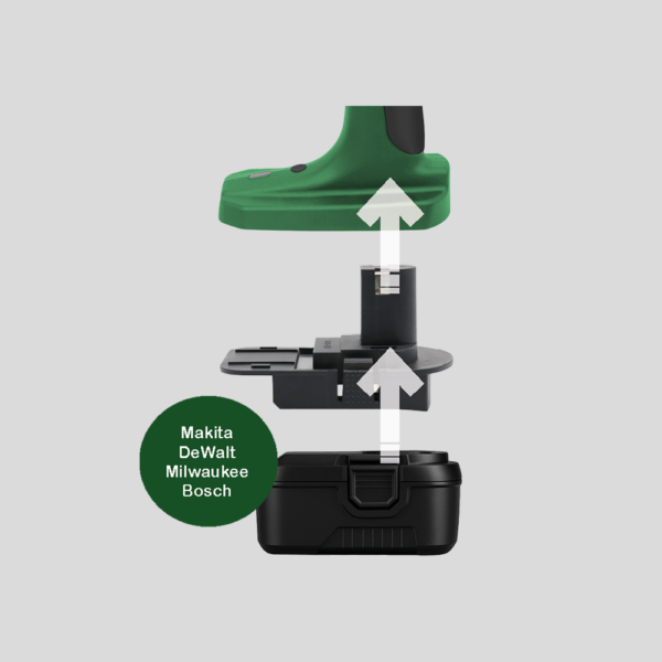 WR540 - termosztátos Knot Filler felhordó pisztoly - akkus-adapteres