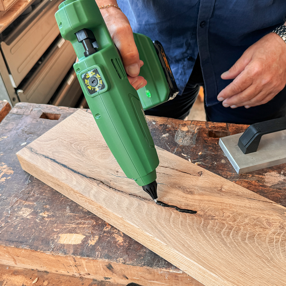 WR540 - termosztátos Knot Filler felhordó pisztoly - akkus-adapteres - Kép 4